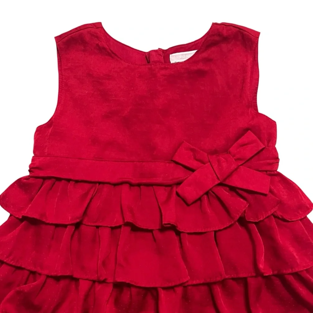 Old Navy 5T Red Tiered Ruffles Special Occasion Holiday Dress